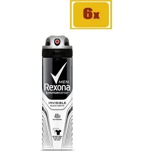 Deodorant Sprey Invisible Black White 150 ml 6'lı Set