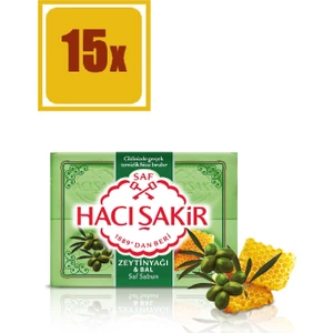 Hacı Şakir Zeytinyağı-Bal Kalıp Sabun 4 Adet 600 gr 15'li Set