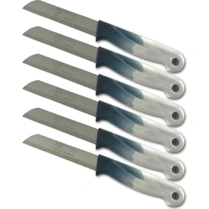 Tırtıklı Meyve Bıçağı 6'lı Set Siyah
