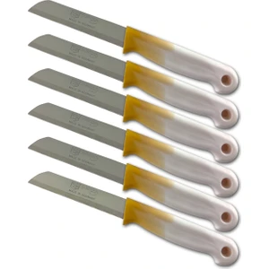 Tırtıklı Meyve Bıçağı 6'lı Set Sarı