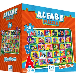 Ca Ca Games  Alfabe Yer Puzzle 50x70 cm