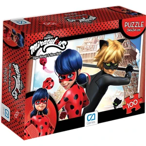 Ca Ca Games  Miraculous Puzzle Kırmızı 100 Parça
