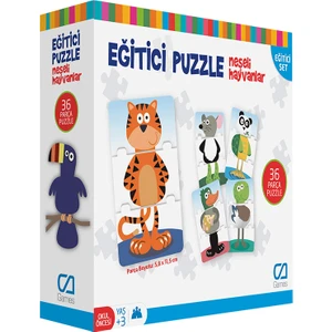Ca Ca Games  Neşeli Hayvanlar Eğitici Puzzle