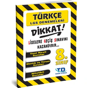 Tandem 8. Sınıf LGS Türkçe 8 Deneme