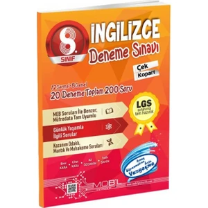 Mobil 8. Sınıf LGS İngilizce 20 Deneme