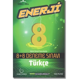 Palme Yayıncılık 8. Sınıf LGS Türkçe Enerji 8+8 Deneme