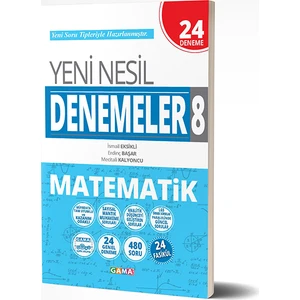Gama Yayınları 8. Sınıf LGS Matematik Yeni Nesil 24 Deneme