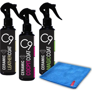 C9 Ceramic 3'lü Set & Mikrofiber Bez