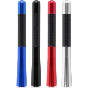 Fiat Punto Uyumlu Karbon Desenli Çubuk Anten Kısa Antan - Siyah