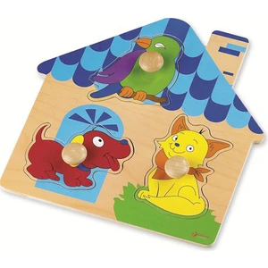 Classic World Ahşap Geometrik Yapboz Ev