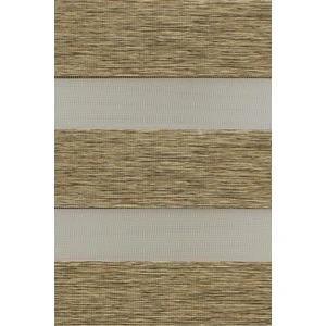 Ahşap Desen Kahverengi Bambu Zebra Perde 70 X 200 cm