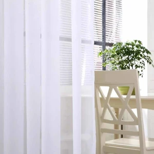 Caserta Home Vual Lüx 1/3 Sık Pileli Düz Tül Perde - 150x300 cm