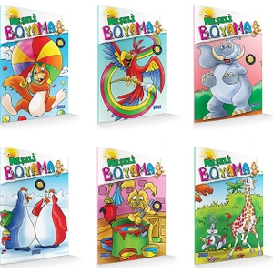 Neşeli Boyama Serisi (6 Kitap Takım)
