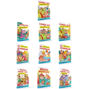 Çıkartmalı Masallar Seti 10 Kitap 40 Çıkartma