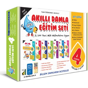 Damla Yayınevi Akıllı  Eğitim Seti 4. Sınıf - 2018