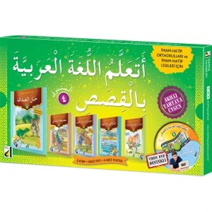 Hikayelerle Arapça Öğreniyorum Seviye 4 5 Kitap+Dvd+4 Poster