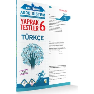 Damla Yayınevi Akıllı  Türkçe Yaprak Testler 6. Sınıf
