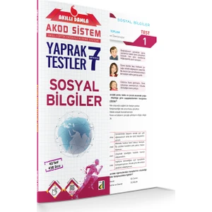 Damla Yayınevi Akıllı  Sosyal Bilgiler Yaprak Testler 7. Sınıf