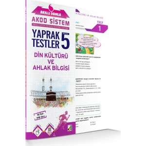Damla Yayınevi Akıllı  Din Kültürü Ve Ahlak Bilgisi Yaprak Testler 5. Sınıf
