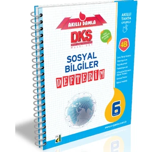 Damla Yayınevi Akıllı  Dks 4B Sosyal Bilgiler Defterim-6. Sınıf