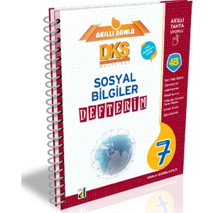 Damla Yayınevi Akıllı  Dks 4B Sosyal Bilgiler Defterim-7. Sınıf