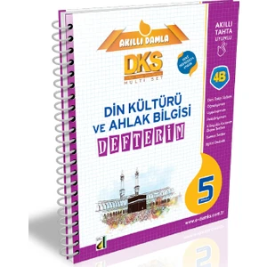 Damla Yayınevi Akıllı dks 4B Din Kültürü Ve Ahlak Bilgisi Defterim-5. Sınıf