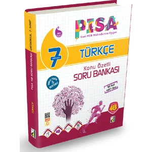 Damla Yayınevi 7. Sınıf Türkçe Pısa 4B Soru Bankası