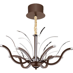 Ünal Aydınlatma Tılsım-4 Metal Yaş Boyalı Krom Kaplamalı Ledli Avize