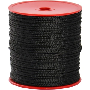 1,5 Mm Polyester Çok Amaçlı İp Halat - Siyah - 200 M. - Makaralı