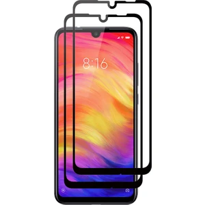Case 4U Xiaomi Redmi Note 7 5DTam Kaplayan Tamperli Cam Ekran Koruyucu Curved Kırılmaz Kenar - Siyah