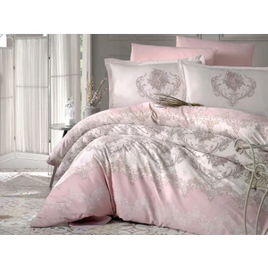 Pamuk Saten Çift Kişilik Nevresim Takımı Adra Pudra