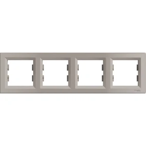 Schneider Electric Asfora Plus Dörtlü Çerçeve Bronz