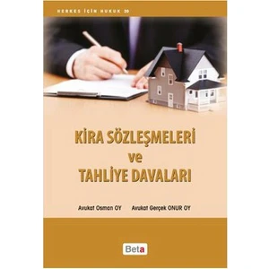 Kira Sözleşmeleri Ve Tahliye Davaları-Gerçek Onur Oy