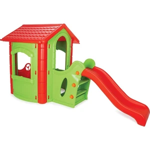 Kaydıraklı Mutlu Ev - Kaydıraklı Oyun Evi - Yeşil - 06 432