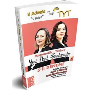 Benim Hocam Yayınları TYT 3 Adımda Matematik-Türkçe 5'Li Deneme