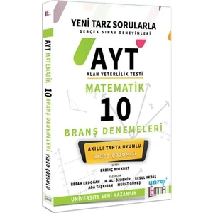 Yargı Lemma Yayınları AYT Matematik Video Çözümlü 10 Branş Denemeleri - Refah Erdoğan