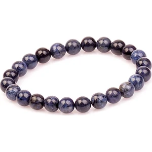 Taş Sandığı Dumortierit Taşı Bileklik - 8 Mm