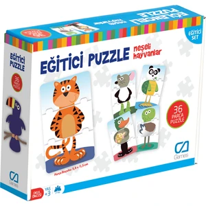 CA GamesEğitici Puzzle Neşeli Hayvanlar