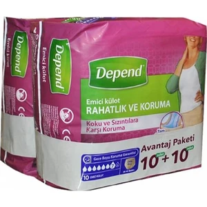 Emici Külot Kadın Orta 10+10 Avantaj Paket