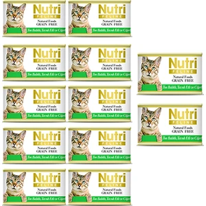 Nutri Feline Ton Balıklı Tavuk Etli ve Ciğerli Konserve Yetişkin Kedi Maması 85 gr 12 Adet