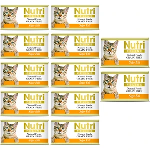 Nutri Feline Sığır Etli Konserve Yetişkin Kedi Maması 85 gr 12 Adet