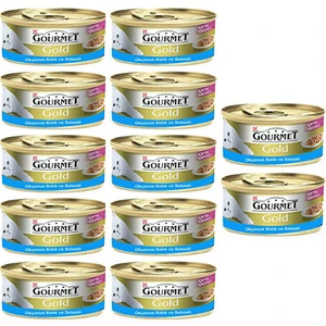 Gourmet Gold Okyanus Balığı & Sebzeli Konserve Kedi Maması 85 gr 12 Adet