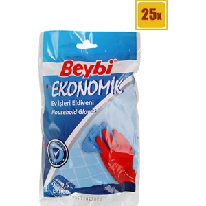 Ekonomik Bulaşık Eldiveni 9-9.5 25'li Set