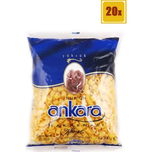 Nuh Ankara Yüksük Makarna 500 gr 20'li Set