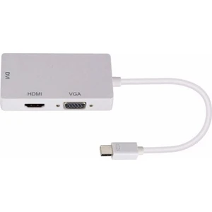 Mini Displayport To HDMI DVI VGA Çevirici Dönüştürücü