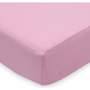 Lastikli Penye Çarşaf 160 x 200 cm Pembe