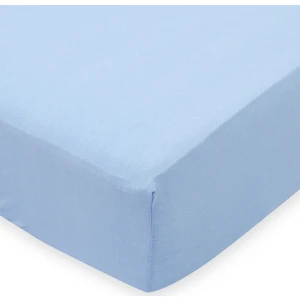 Lastikli Penye Çarşaf 160 x 200 cm Mavi