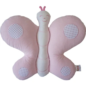Pudra Decor Pembe Kelebek Yastık