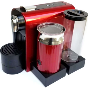 Latte Kapsül Kahve Makinesi Kırmızı - Nespresso Uyumlu