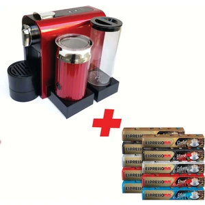 Latte Kapsül Kahve Makinesi Kırmızı - Nespresso Uyumlu